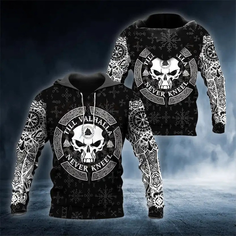 Model 3 Sweat Homme Tête de Mort 3D - 6 modèles au choix  !
