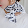 Foulard tête de mort pour femme - couleur blanc