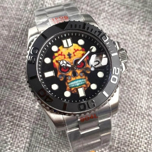 Montre Tête de Mort Mexicaine en Acier Modèle 2