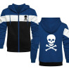 Veste Tête de Mort Sweat à capuche - Édition Pirates "Jolly Roger" couleur bleu