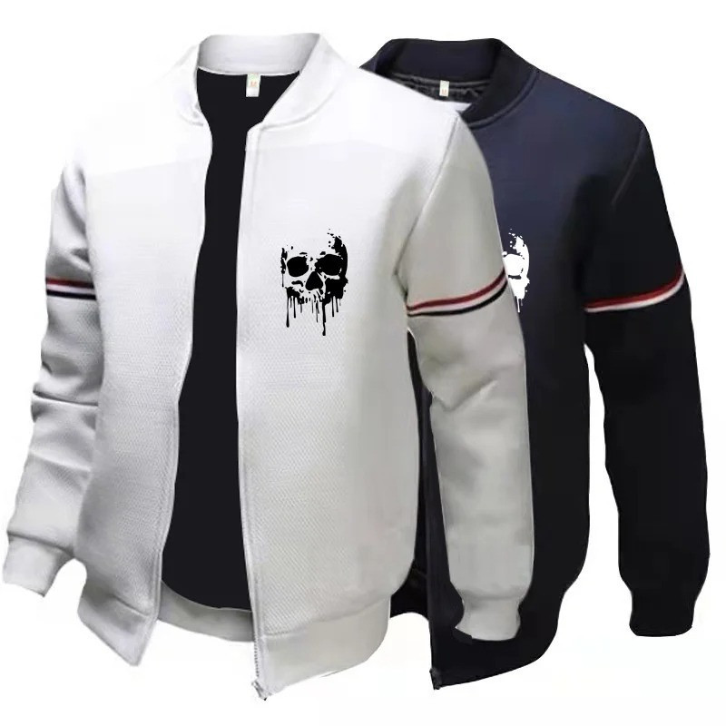 Veste Tête de Mort Urbaine Skull Pirate en Style Varsity