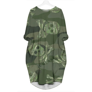 Robe Camouflage Militaire Urbain Tête de Mort modèle 1