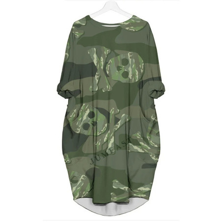 Robe Camouflage Militaire Urbain Tête de Mort modèle 1