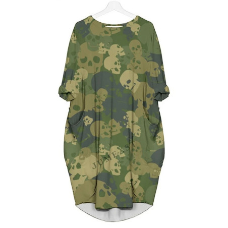 Robe Camouflage Militaire Urbain Tête de Mort modèle 2