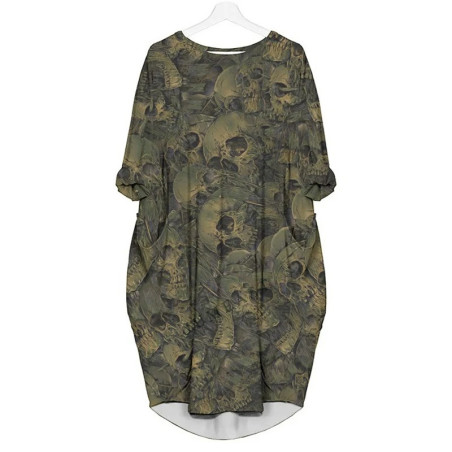 Robe Camouflage Militaire Urbain Tête de Mort modèle 6