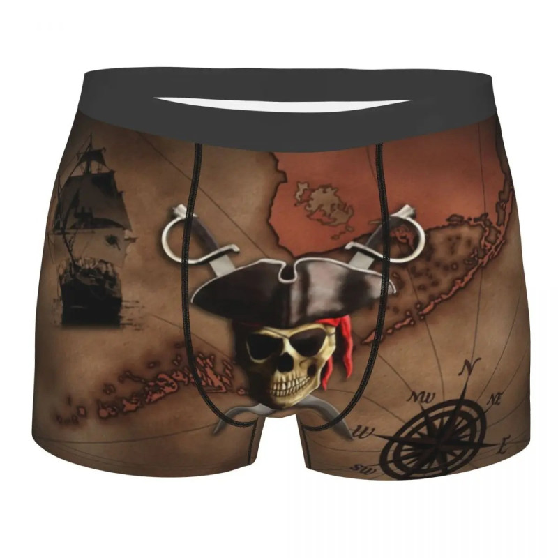 Short tête de mort Pirate Jolly Rogers