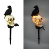 Lampe Tête de Mort tête Squelette Crâne et Corbeau LED - 2 modèles au choix