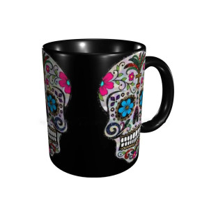 Mug Tête de Mort Mexicaine couleur noir