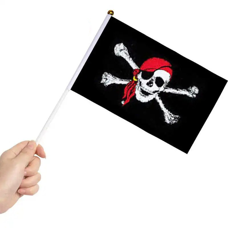 Drapeaux de Pirate Décoratifs - Lot de 10 | Parfait pour Fêtes et Déco