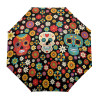 Parapluie Coloré Calaveras et Fleurs du Jour des Morts