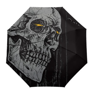 Parapluie Tête de Mort Crâne Grunge Sombre