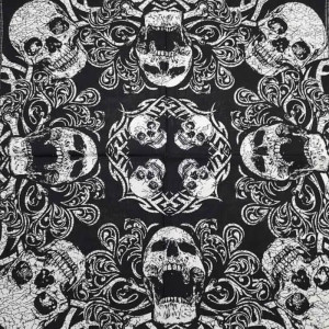 Bandana Tête de Mort "Éternité Gothique"