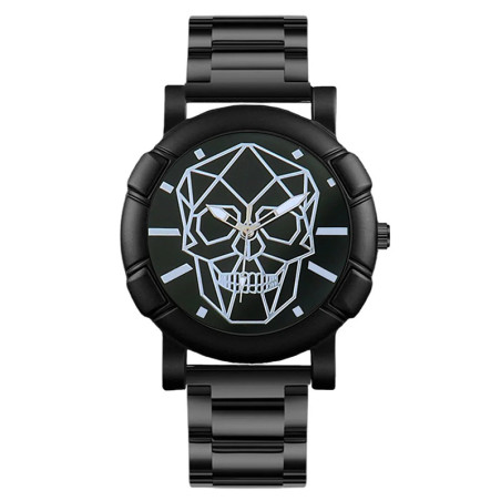 Montre Tête de Mort Skullfire Watch modèle Noir