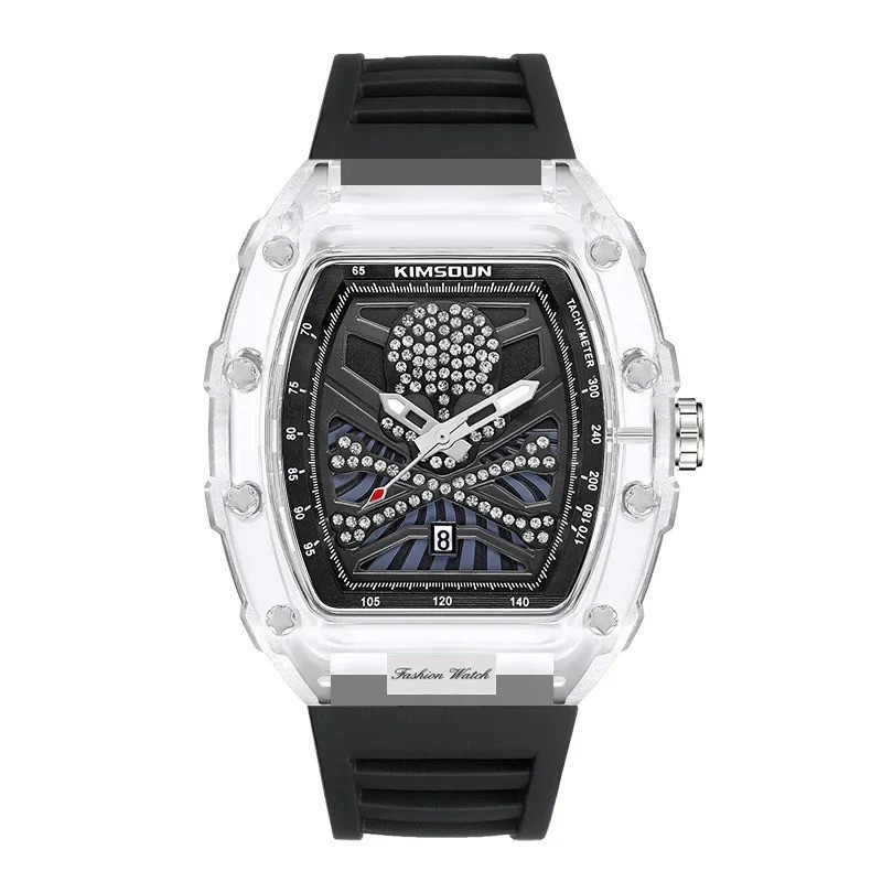 Montre Tête de Mort Crânes Cadran des Damnés couleur Noir