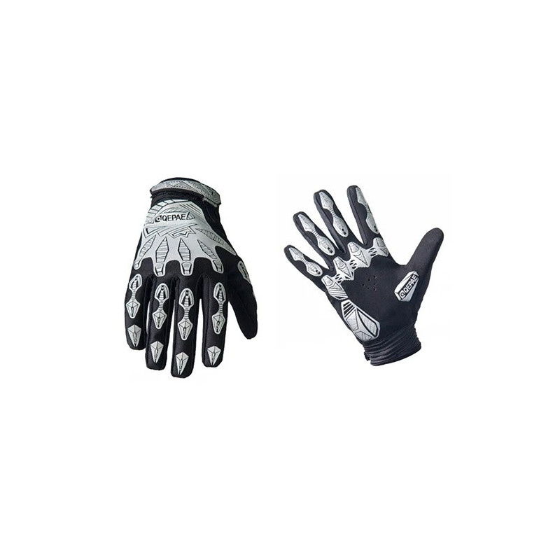 Gants Tête de Mort Main Squelette Aura Mystique couleur Gris