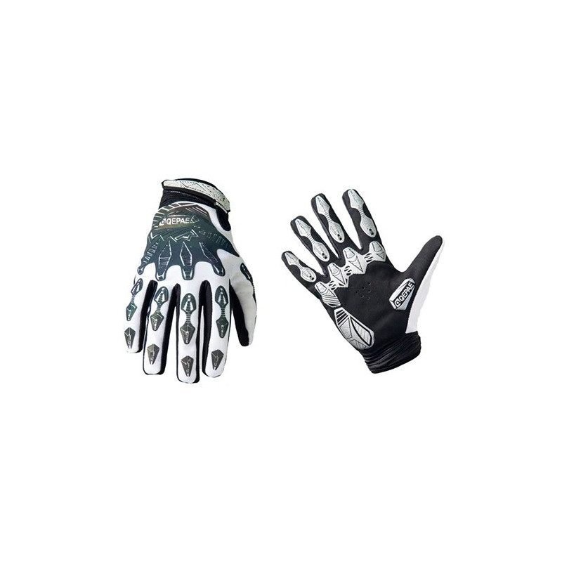 Gants Tête de Mort Main Squelette Aura Mystique couleur blanc