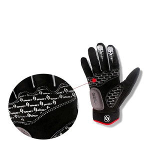 Details Gants Tête de Mort Mains Squelettique Radiance Nocturne pour VTT et Vélo