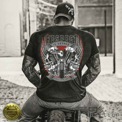 T-shirt Tête de mort Respect is Earned - Loyalty is Returned