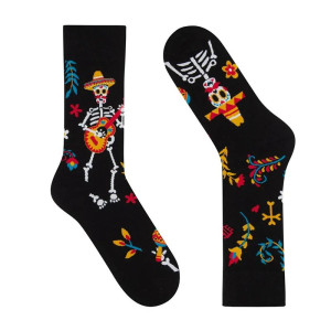 Détails des Chaussette Tête de Mort Squelette Mariachi