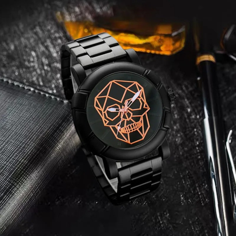 Magnifique Montre Tête de Mort Skullfire Watch