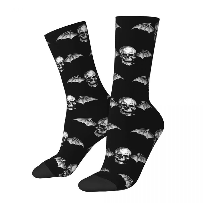 Chaussettes Tête de Mort Crâne Ailé