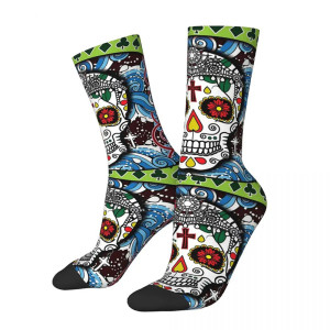 Chaussette Tête de Mort Calavera Festive