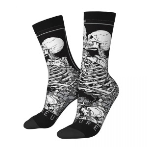 Chaussettes Tête de Mort Squelettes Amoureux