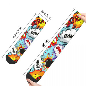 Dimensions  des Chaussettes Skate Bang Coloré