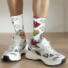 Magnifiques Chaussettes Skate Explosion Pop Art