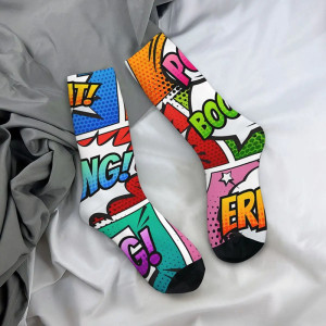 Détails des Chaussettes Skate Pop Art BD Dynamique