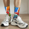 Magnifiques Chaussettes Skate Pop Art BD Dynamique