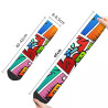 Dimensions des Chaussettes Skate Pop Art BD Dynamique