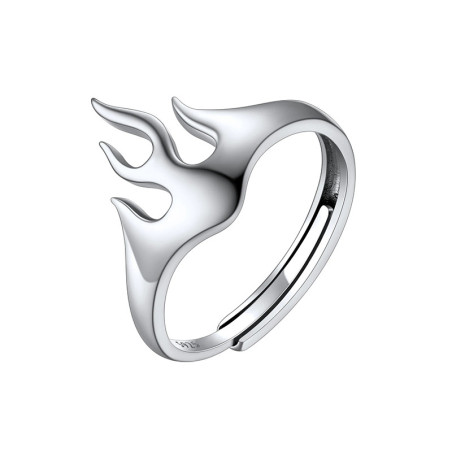 Bague Flamme Ajustable en Argent Sterling 925