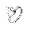 Bague Flamme Ajustable en Argent Sterling 925