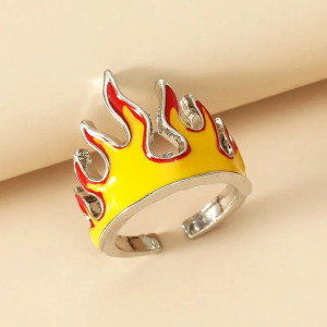 Magnifique Bague Flamme Ardente