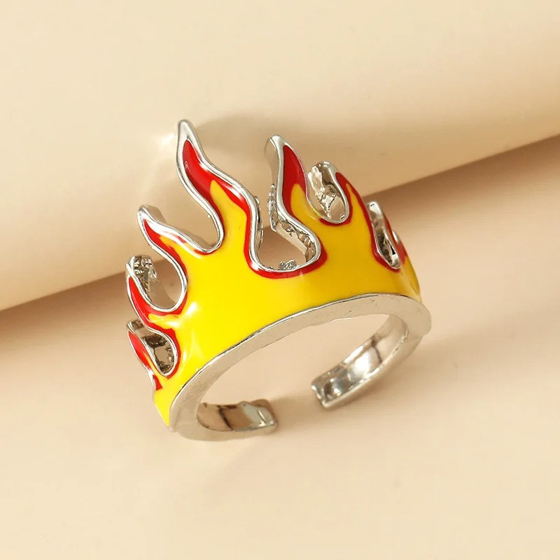 Magnifique Bague Flamme Ardente