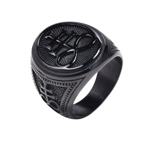 Bague Sigil de la Prospérité couleur noir