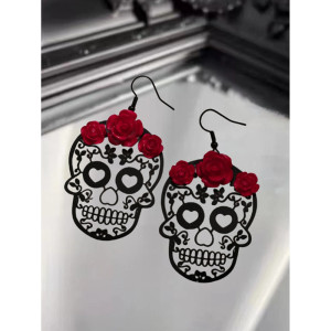 Détails des Boucles d'oreilles Crânes "Calavera"