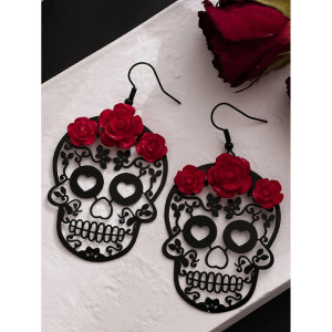 Magnifiques Boucles d'oreilles Crânes "Calavera"