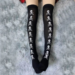 Longues chaussettes d'écolières pour Halloween - modèle 6