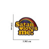 Dimensions du Pins Gothique "Satan Loves Me"