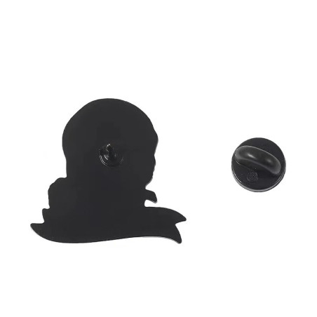 Face arrière Pins Gothique Humour Crâne "Dead Inside But..." - 6 modèles au choix