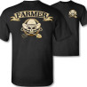 T-shirt Tête de Mort "Skull Farmer" - Crâne Agriculteur Rebel