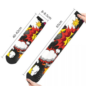 Dimensions des Chaussettes Skate  Bang Pop Art