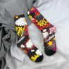 Vue complète des Chaussettes Skate  Bang Pop Art