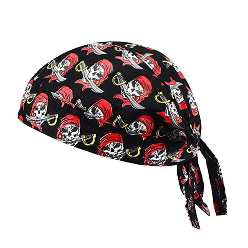 Foulard de Cycliste Pirate avec Sabres Croisés - Style Aventurier