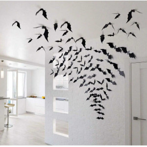 Magnifique Envolée de Chauves-souris – Stickers Muraux pour Décoration Gothique