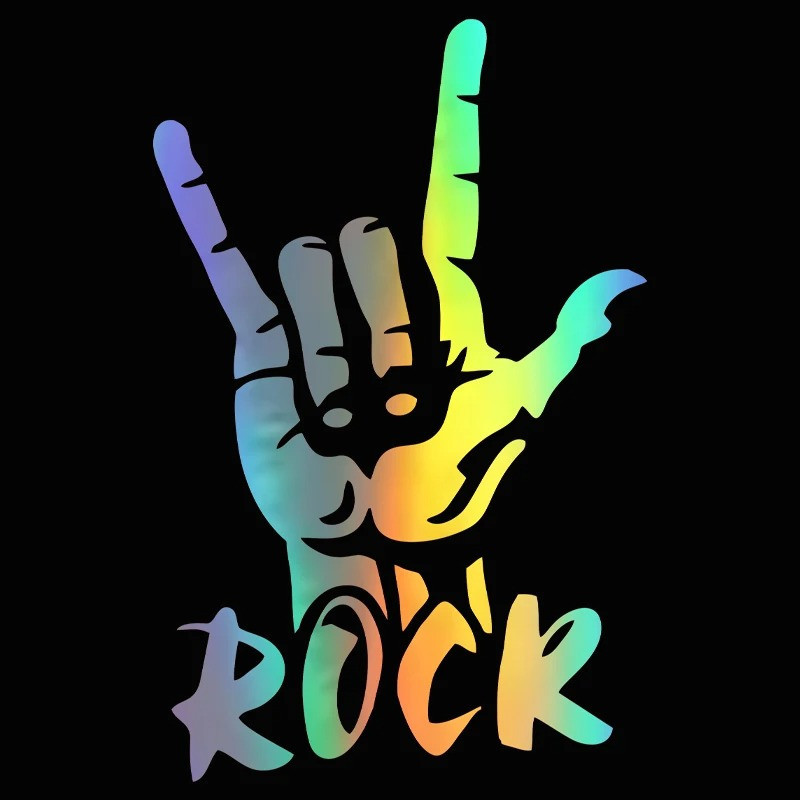 Multi Autocollant Heavy Metal Rock Metal Horn