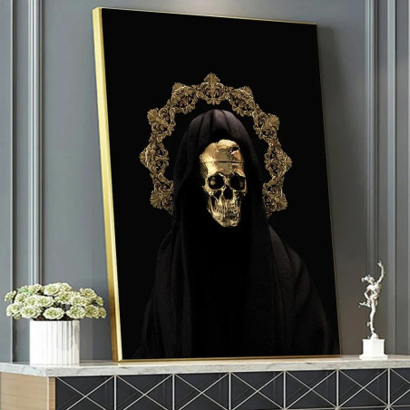 Model 4 Tableau Tête de Mort Collection Énigmatique : Crânes et Symboles