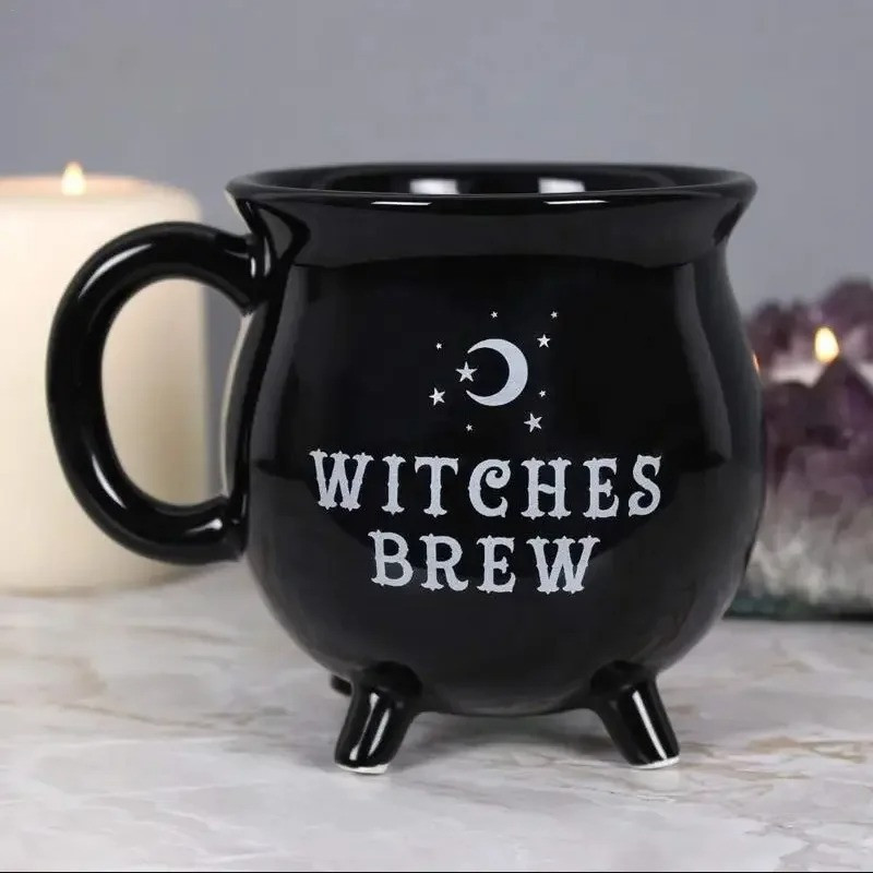 Vue détails du Mug Gothique Sorcière "Witches Brew"